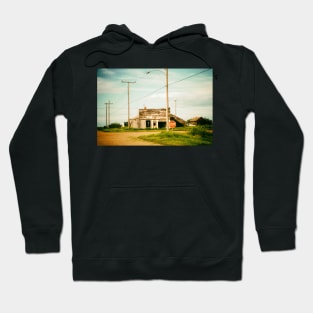 Old abandoned storefront in ghost town Rowley Canada Hoodie